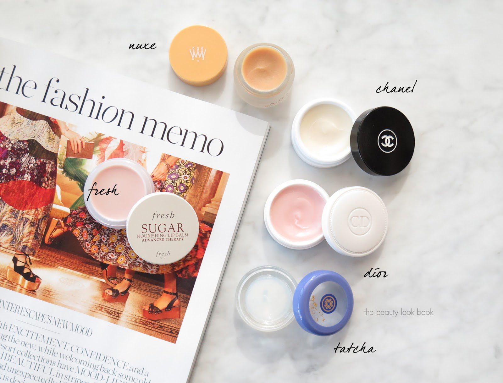 Fresh Dior Chanel Tatcha Nuxe Lip Balms