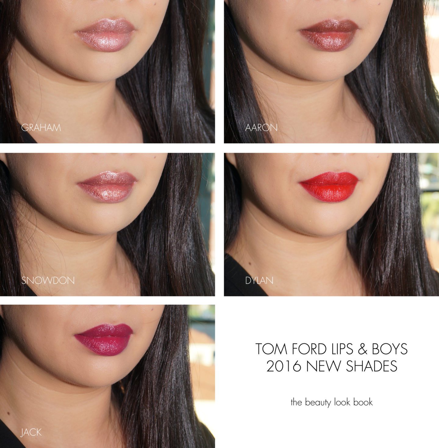 Tom Ford Lips and Boys Graham, Aaron, Snowdon, Dylan and Jack