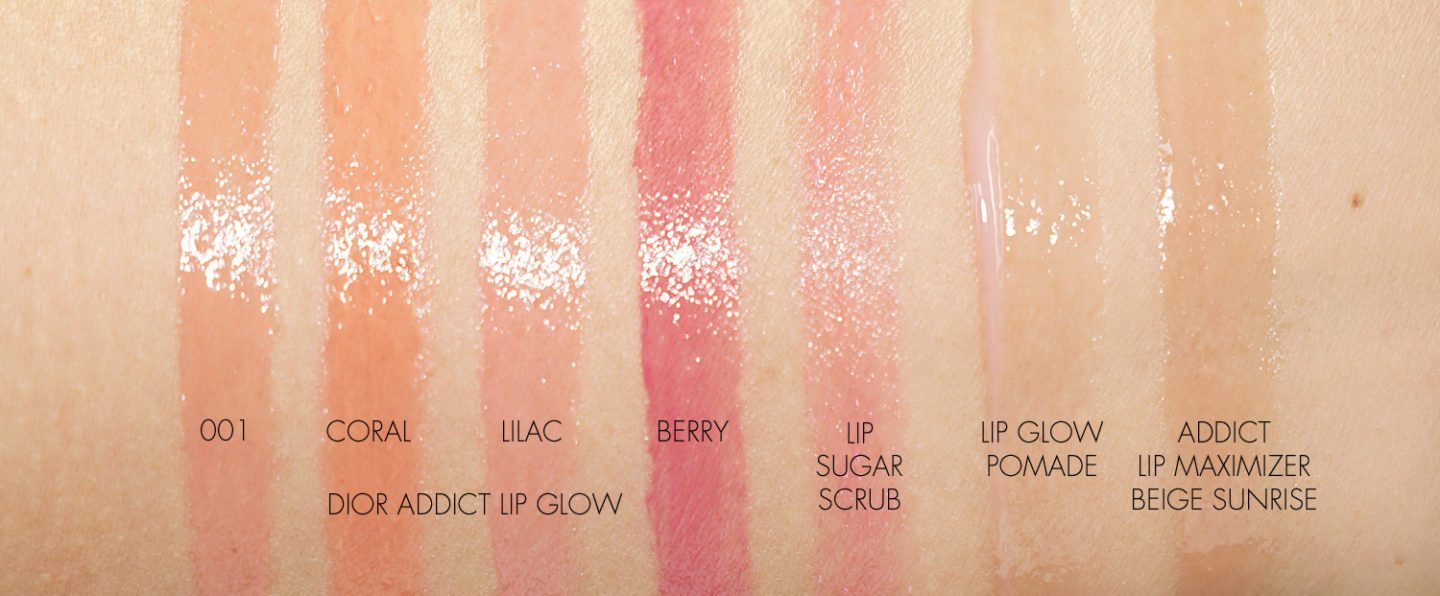Dior Addict Lip Glow Swatches