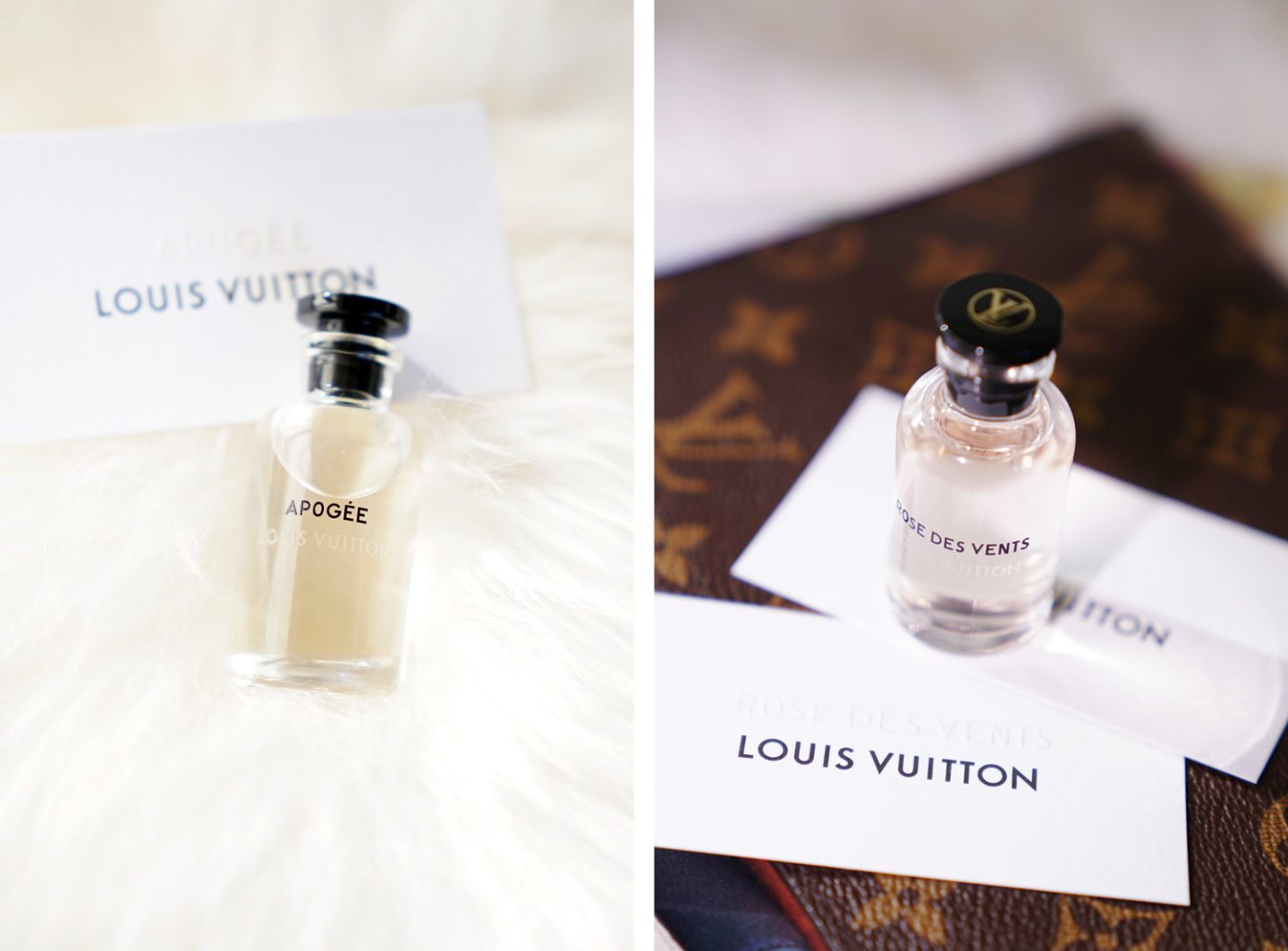 Louis Vuitton Perfume Apogee and Rose Des Vents Review minis via The Beauty Look Book