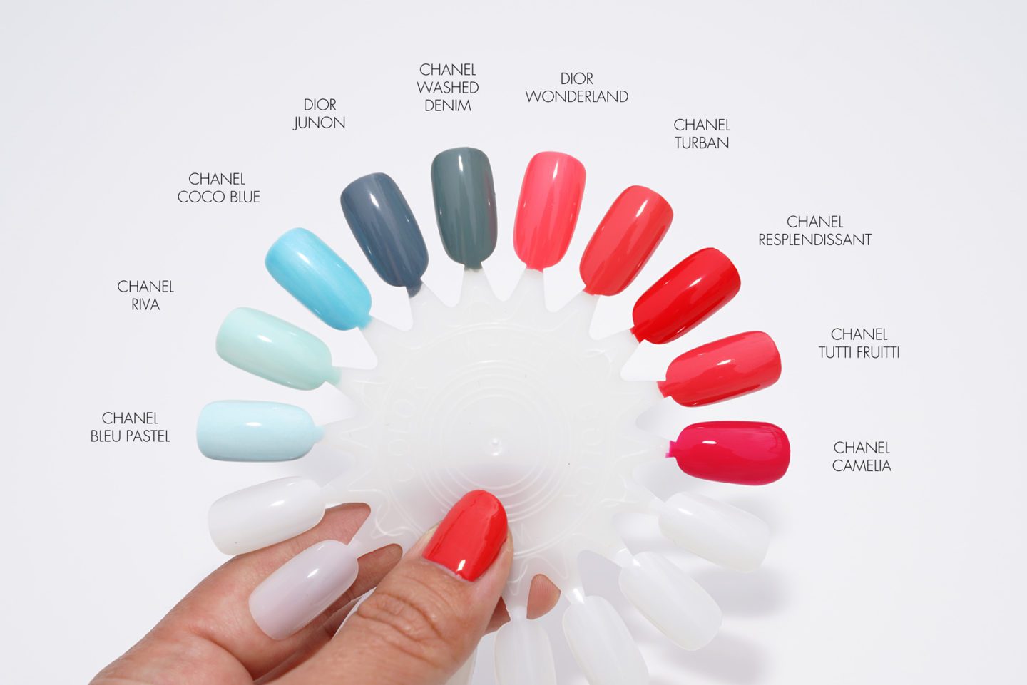 Nail Polish Comparisons Chanel Riva vs Bleu Pastel | The Beauty Look Book