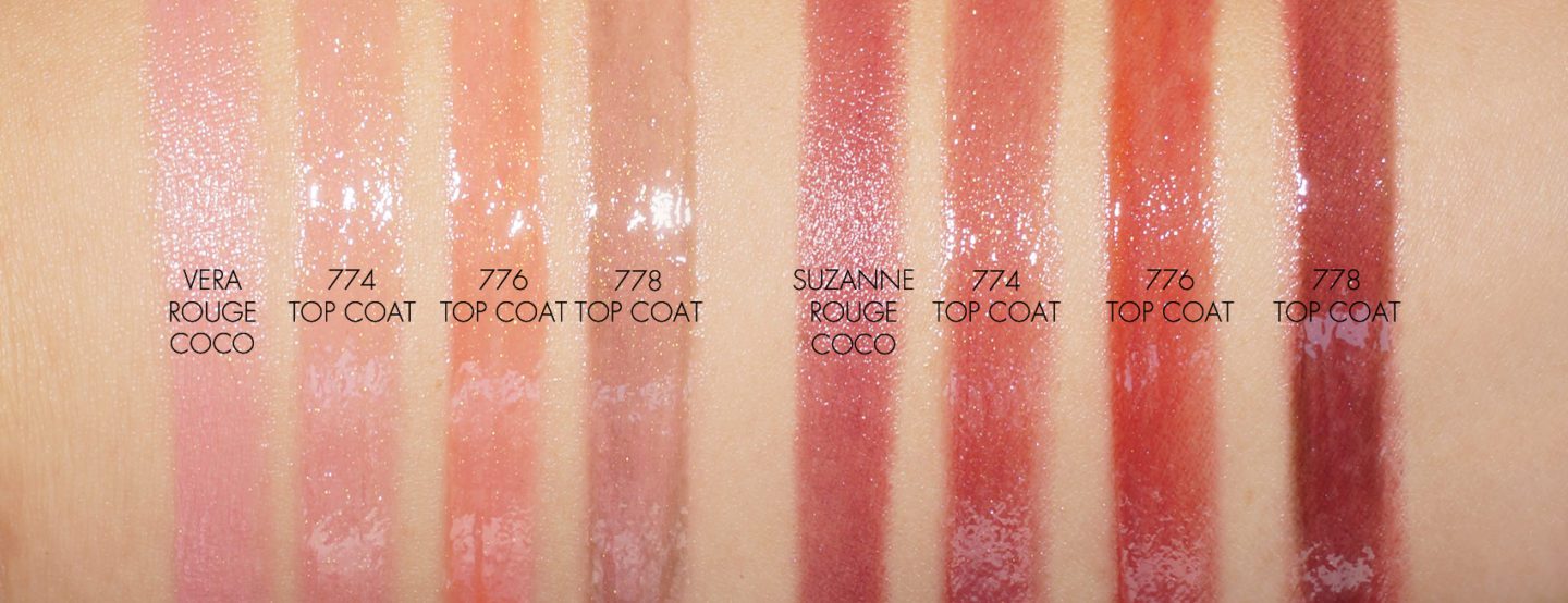 Chanel Rouge Coco Top Coat Swatches | The Beauty Look Book