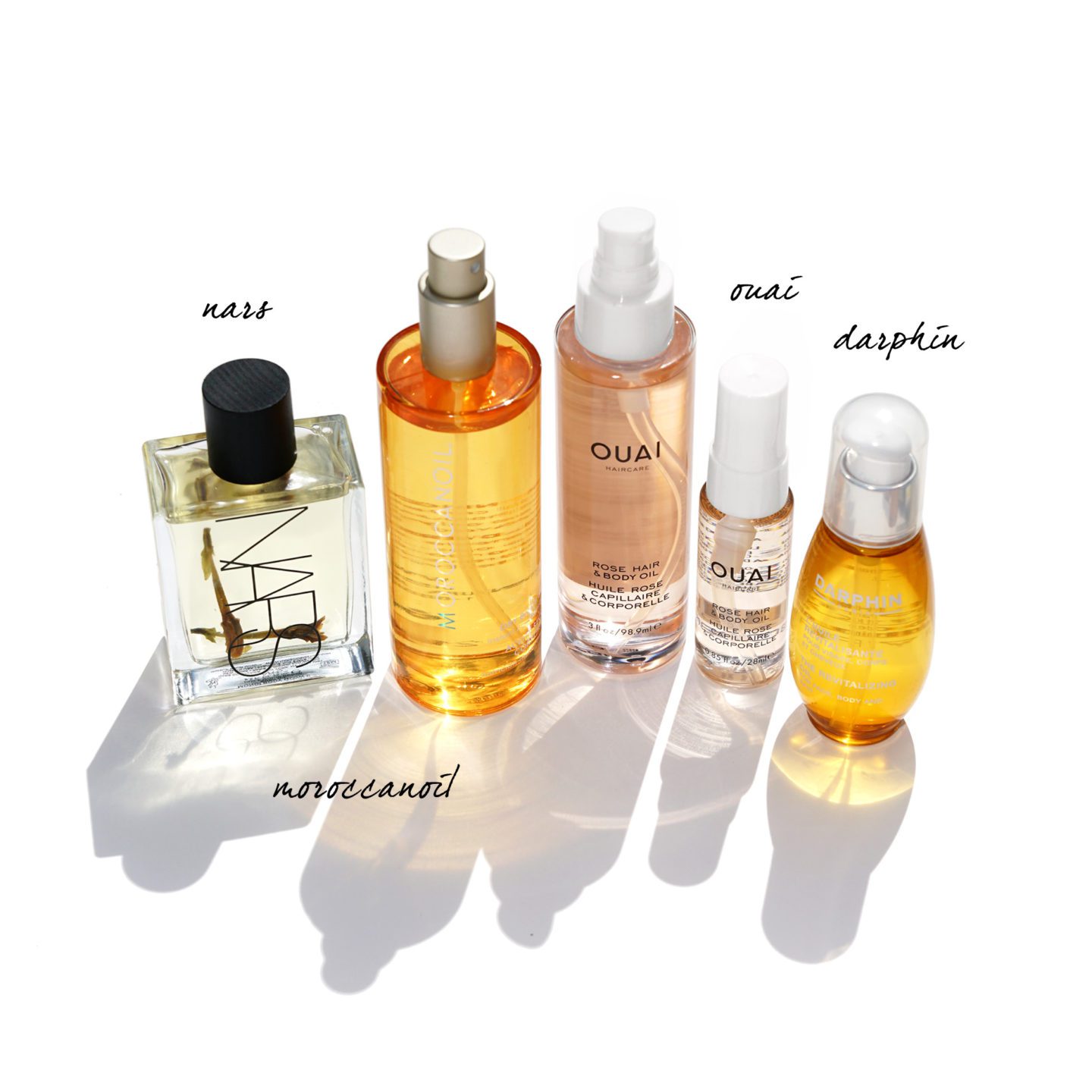 Body Oils NARS, Moroccanoil, Ouai, Darphin | The Beauty Look Book