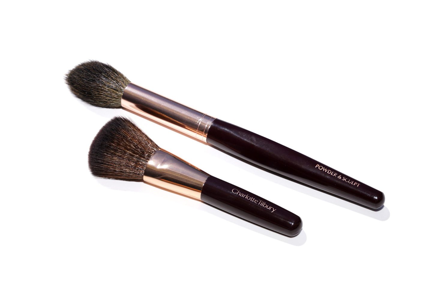 Charlotte Tilbury Powder and Sculpt Brush vs Mini Blush Brush