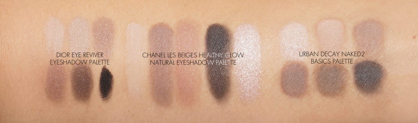 Dior Eye Reviver vs Chanel Les Beiges Natural Eyeshadow Palette vs Urban Decay Naked2 Basics | The Beauty Look Book