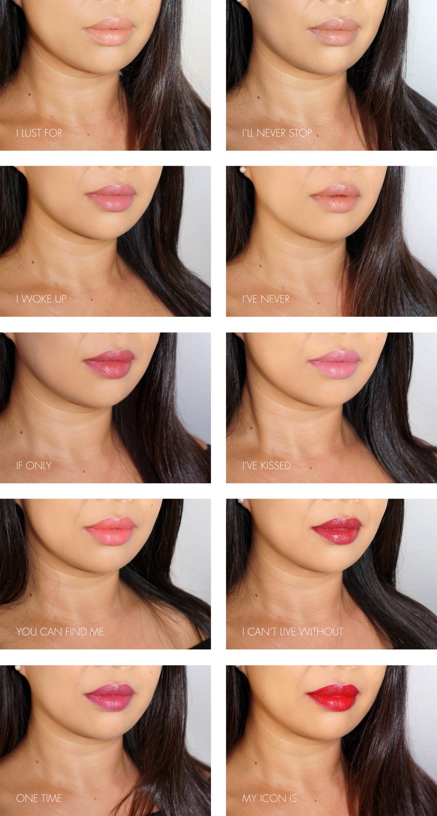 Hourglass Confession Ultra Slim Lipstick Lip Swatches | The Beauty Look Book