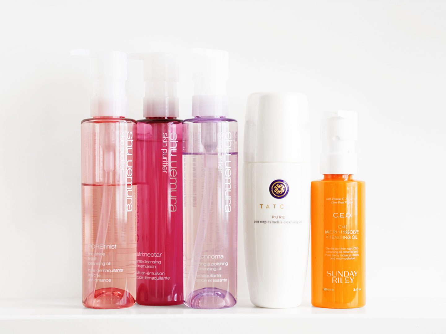 Cleansing Oils Shu Uemura, Tatcha, Sunday Riley | The Beauty Look Book