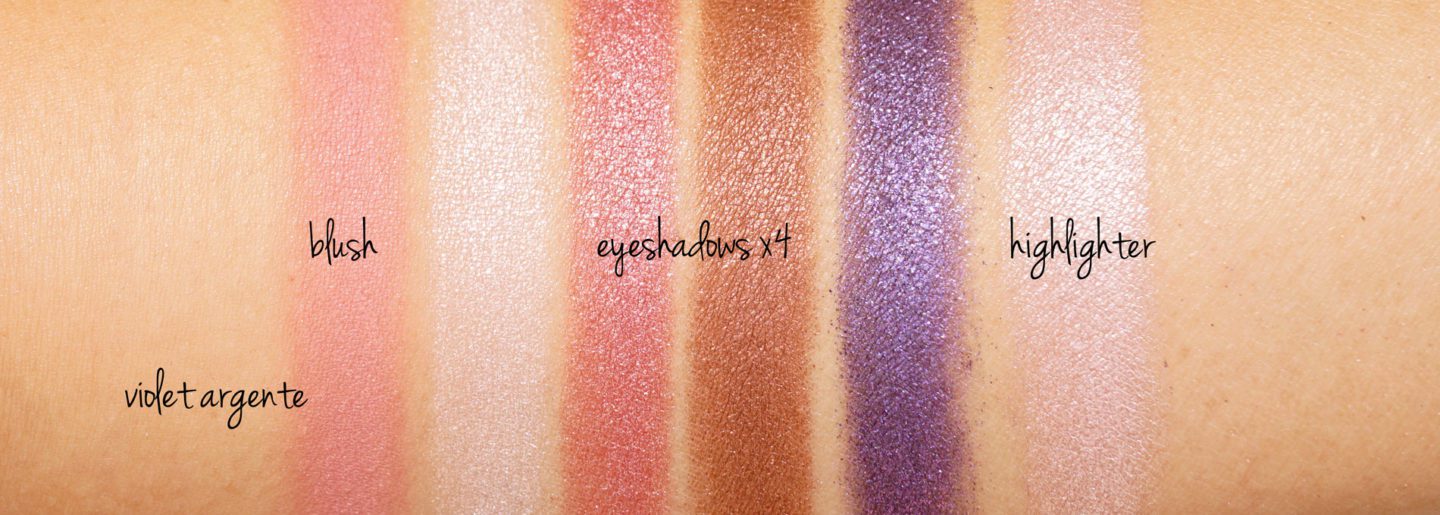 Tom Ford Soleil Eye and Cheek Palette Violet Argente swatches | The Beauty Look Book