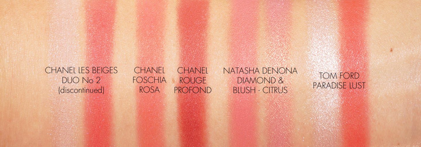 Coral Red Blush swatches | The Beauty Look Book