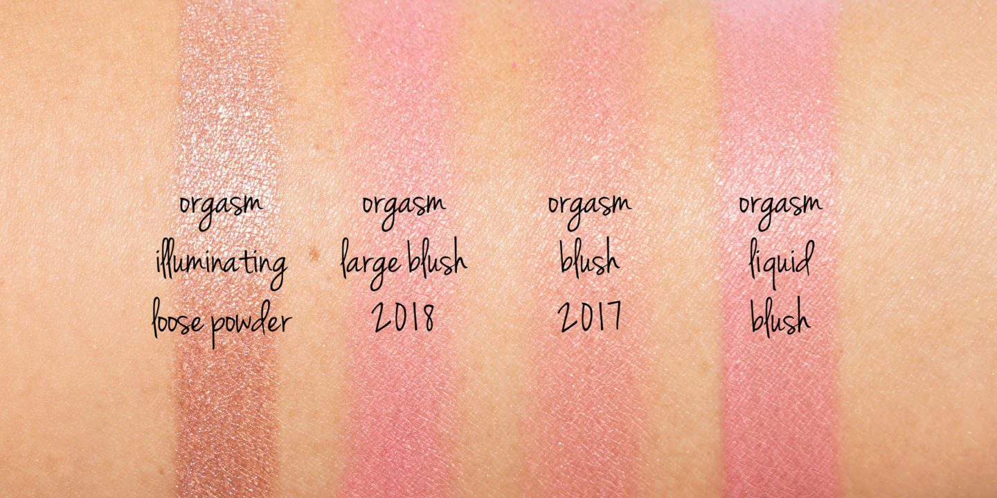 NARS Orgasm Blush Swatches