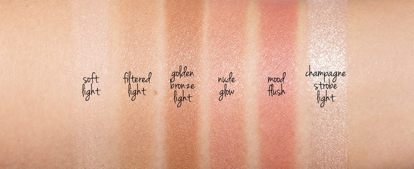 Hourglass Unlocked Ambient Lighting Palette Swatches
