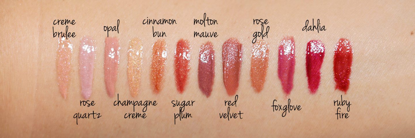 Becca Glow Gloss Swatch Comparisons