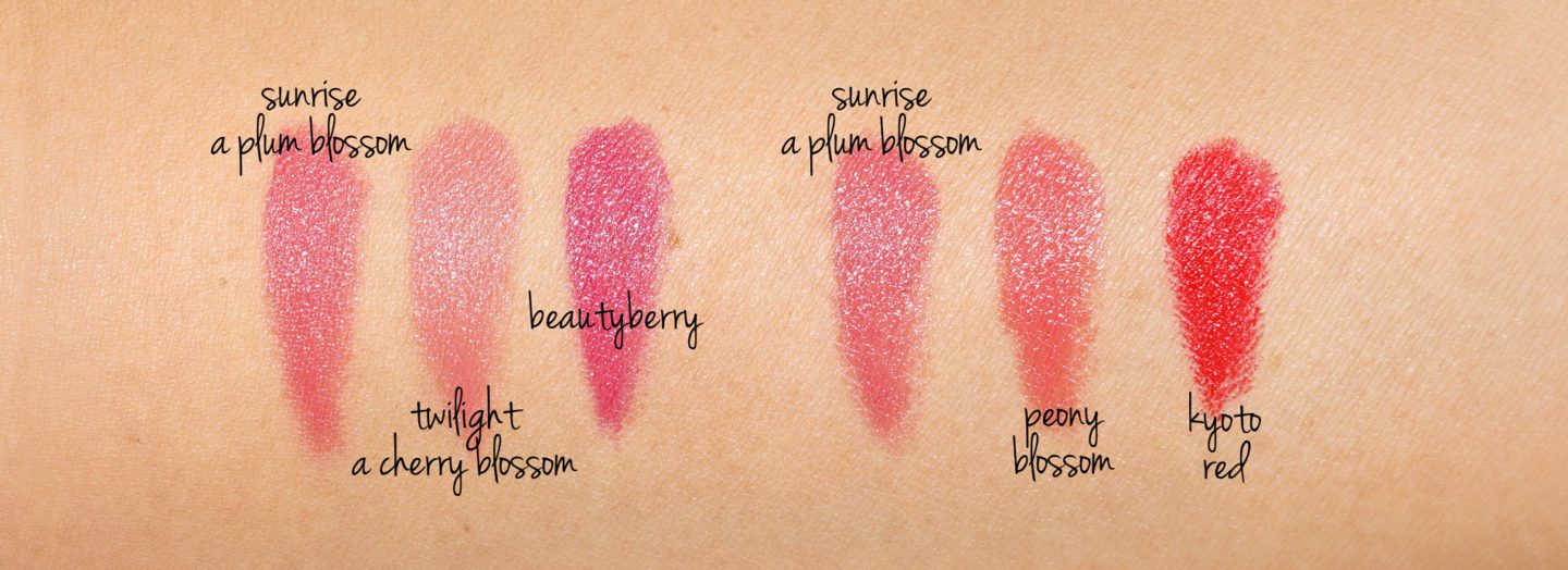 Tatcha Japanese Blossoms and Kyoto Kisses Mini Silk Lipstick Trio review