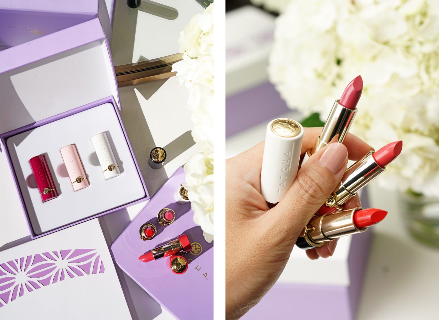 Tatcha Japanese Blossoms and Kyoto Kisses Mini Silk Lipstick Trio review