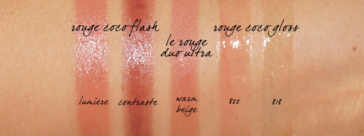Chanel Cruise 2019 Beauty Lips Rouge Coco Flash and Gloss swatches | The Beauty Look Book