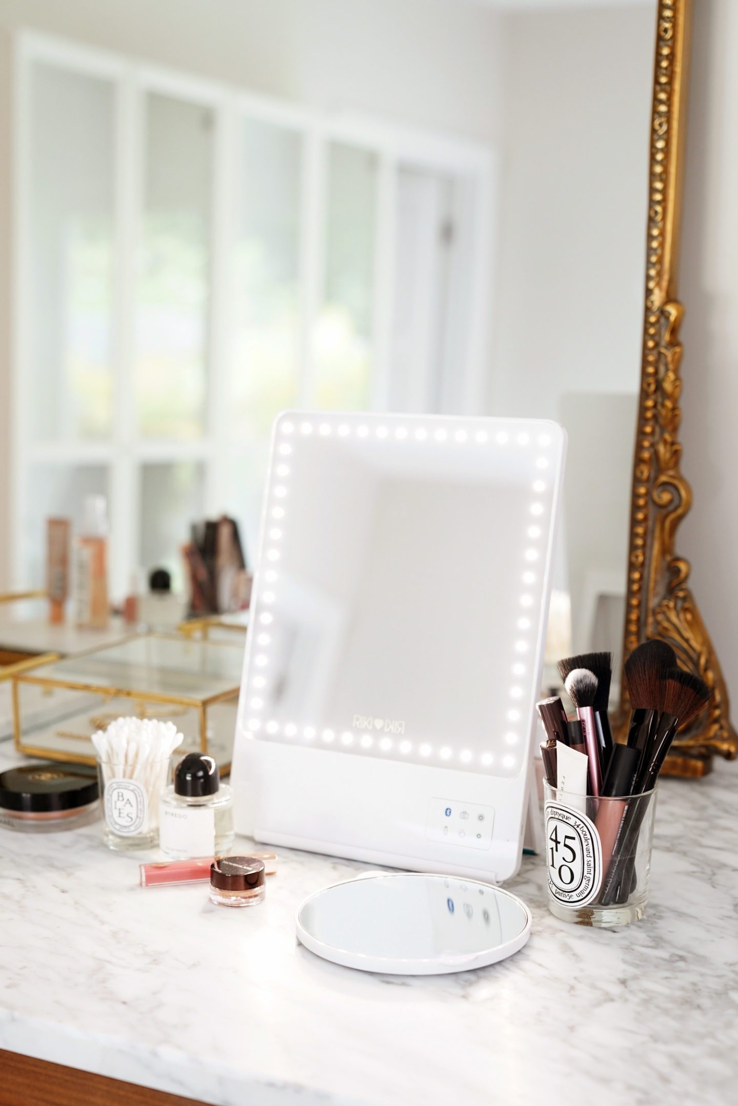 Riki Skinny Vanity Mirror review via The Beauty Look Book