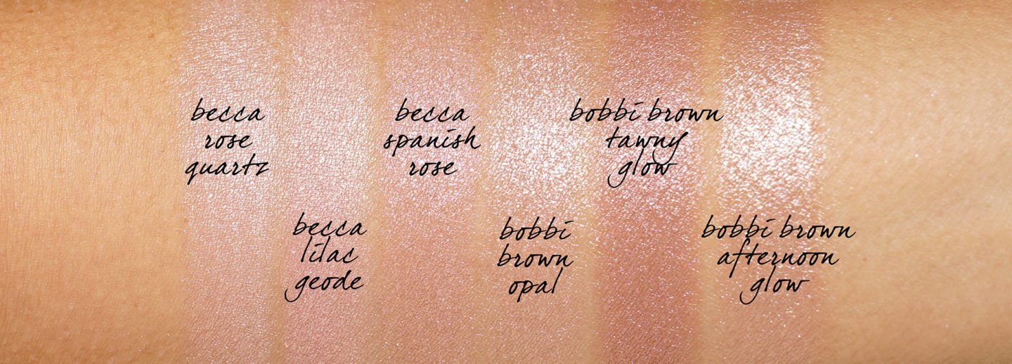 Becca Spanish Rose Glow Swatches