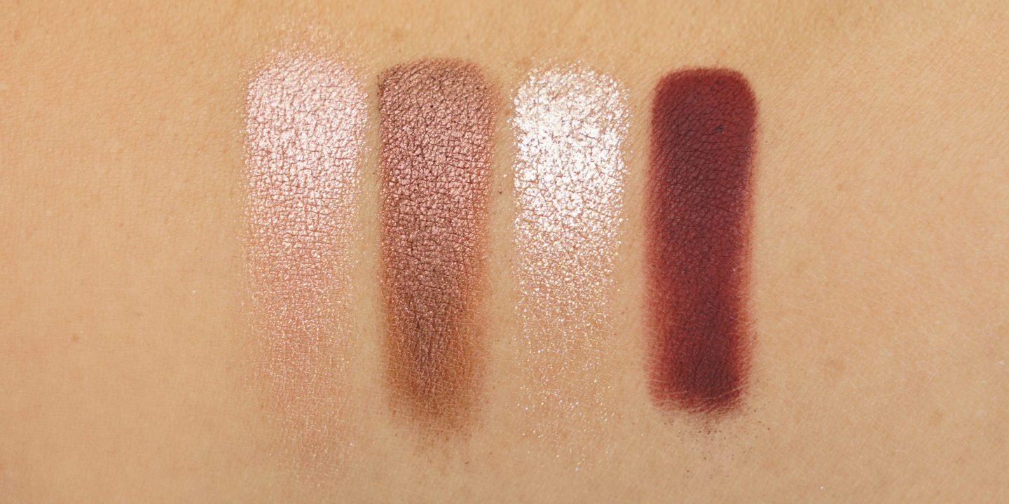 Charlotte Tilbury Fire Rose Eyeshadow Palette swatches