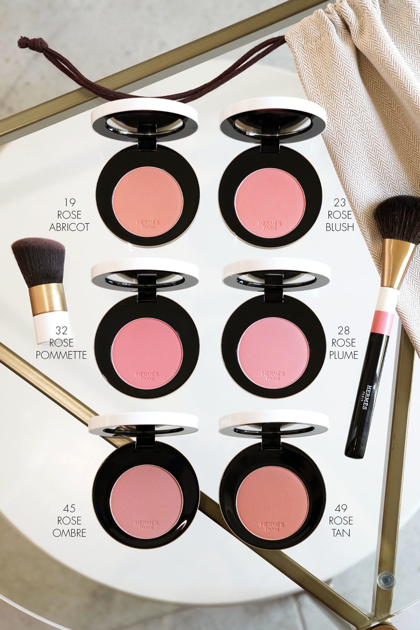 Rose Hermes Silky Blush Powder review via The Beauty Lookbook