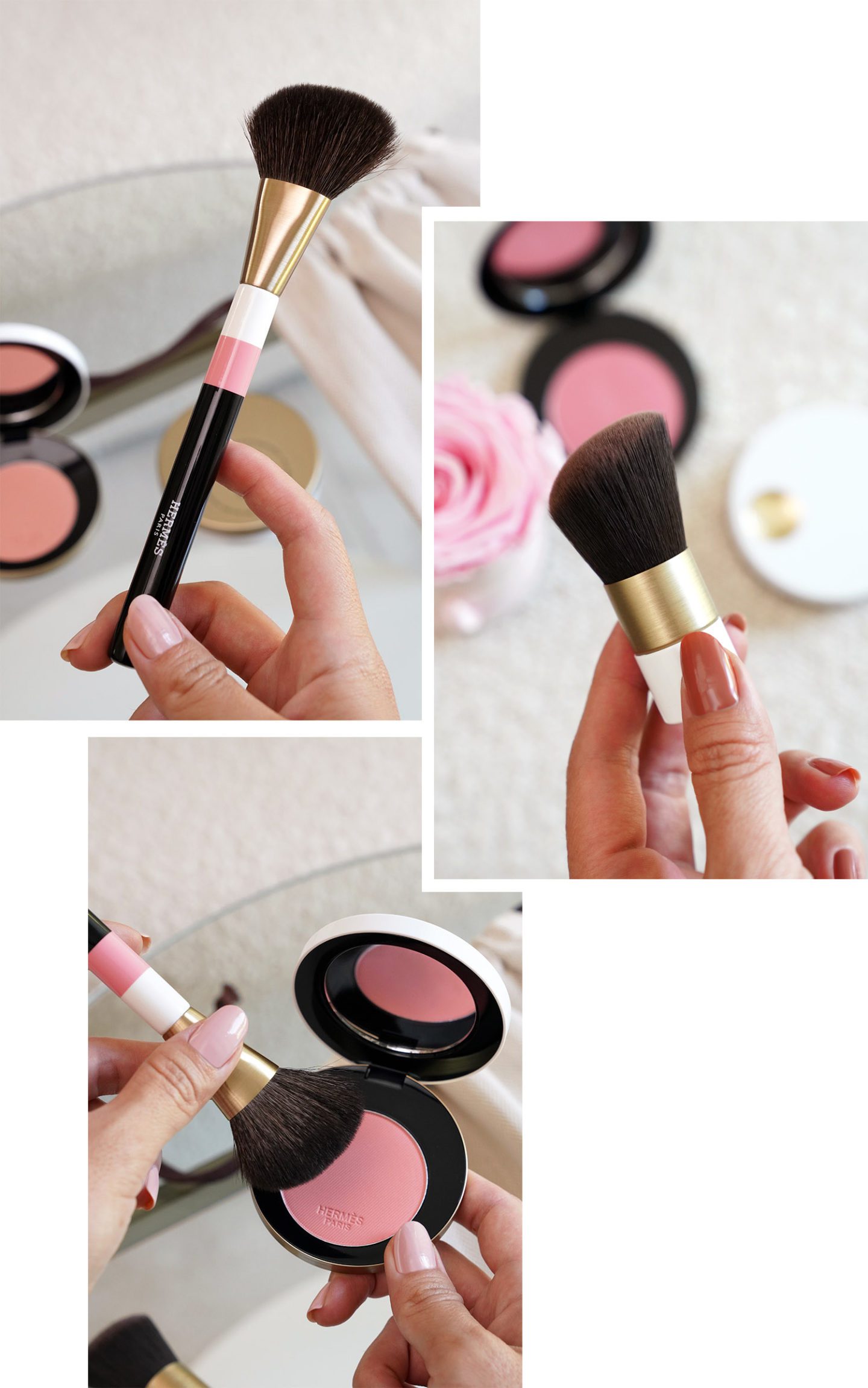 Hermes Brushes Cheeks