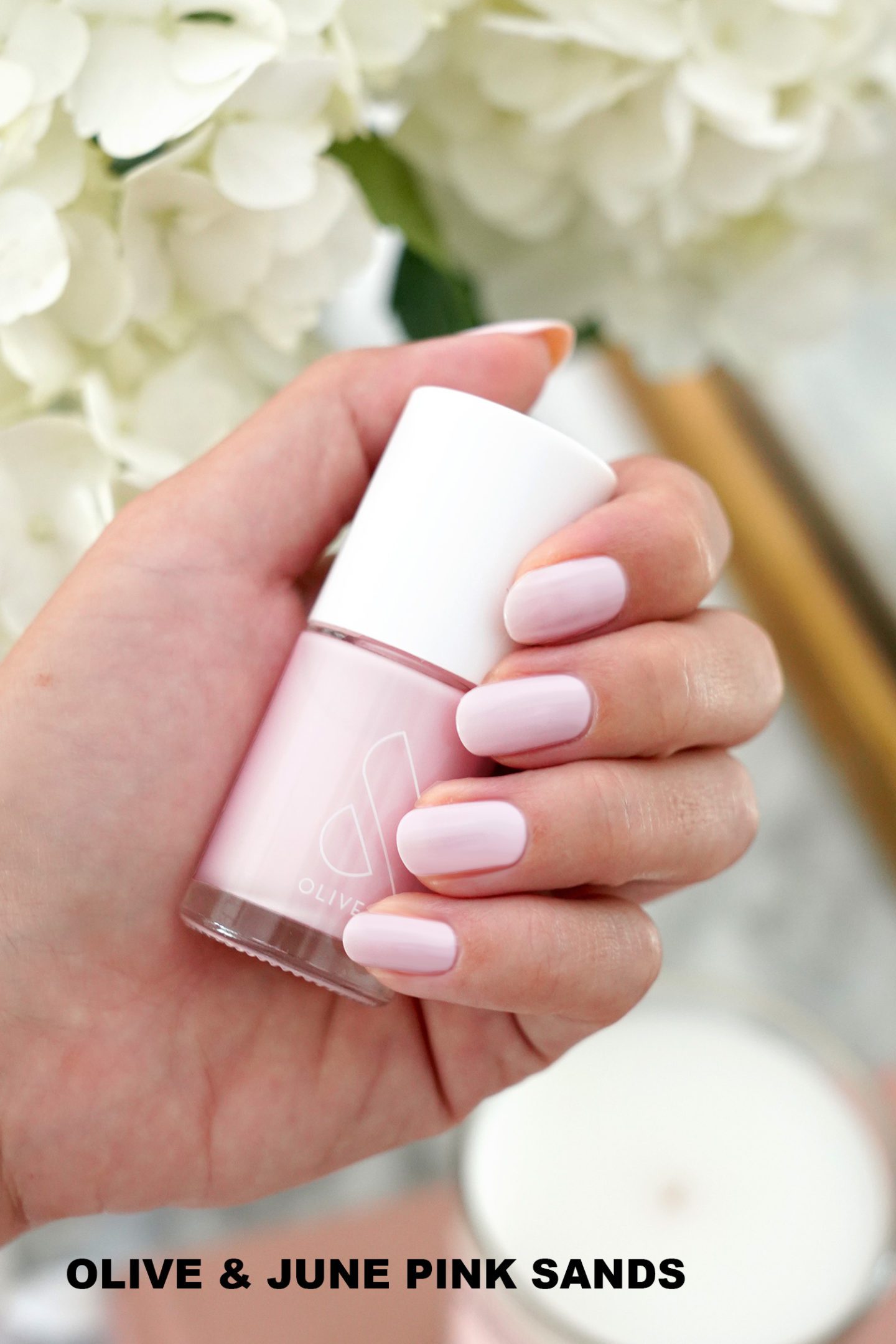 Olive and June Pink Sands Nail Polish swatch