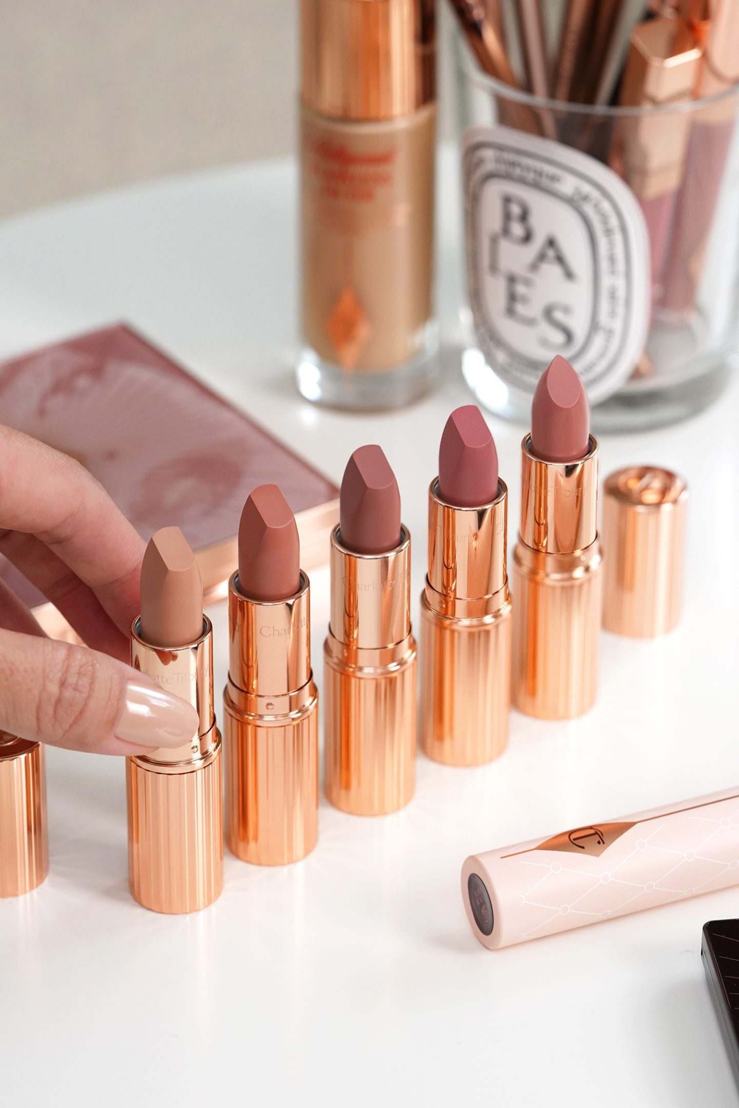 Charlotte Tilbury Super Nudes Lipsticks Cover Star, Catwalking, Super Fabulous, Supermodel, Runway Royalty
