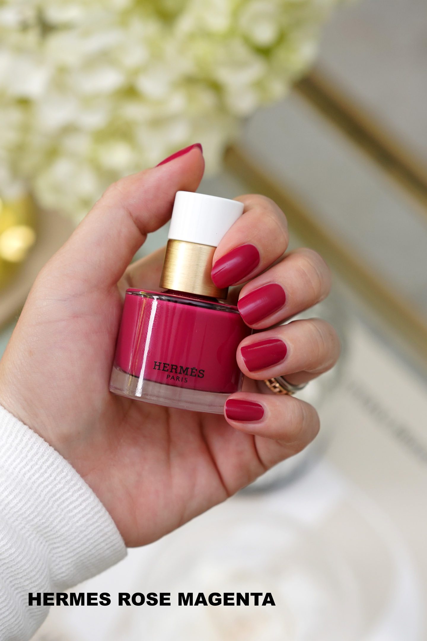 Hermes Rose Magenta Nail Polish Swatch